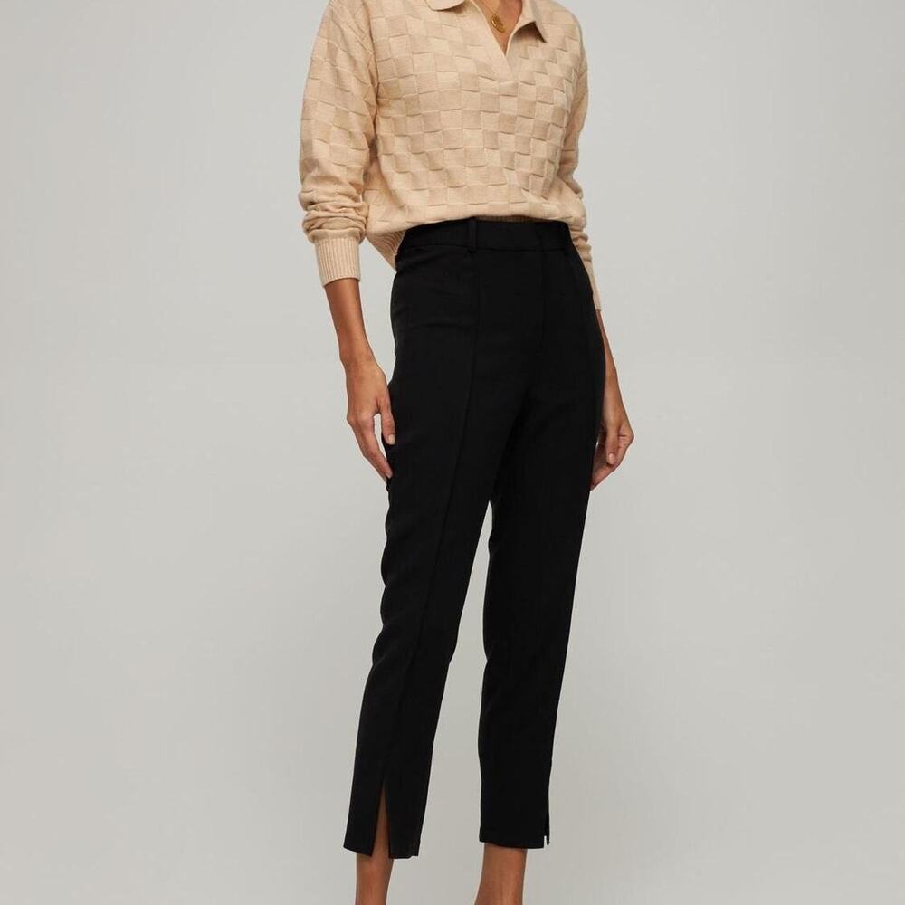 Musier Paris Tea Split Hem Cropped Trouser Pants Quiet Luxury Minimalist Y2k 6